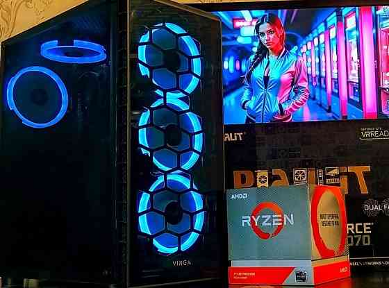 ПК GTX1070/ Ryzen 5/ 16Gb DDR4/M.2 ігровий комп'ютер AM4 Харків