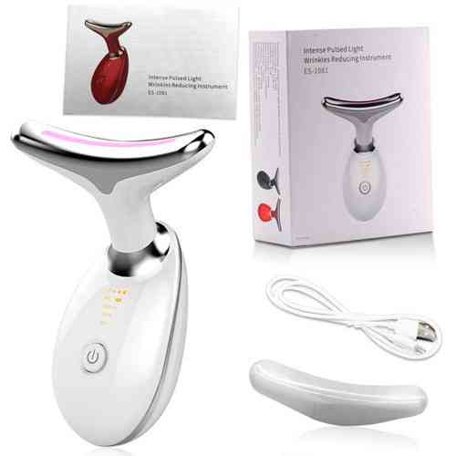 Масажер для обличчя та шиї з мікротоками і світлом Київ