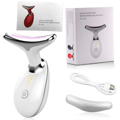 Масажер для обличчя та шиї з мікротоками і світлом Київ - фото 1