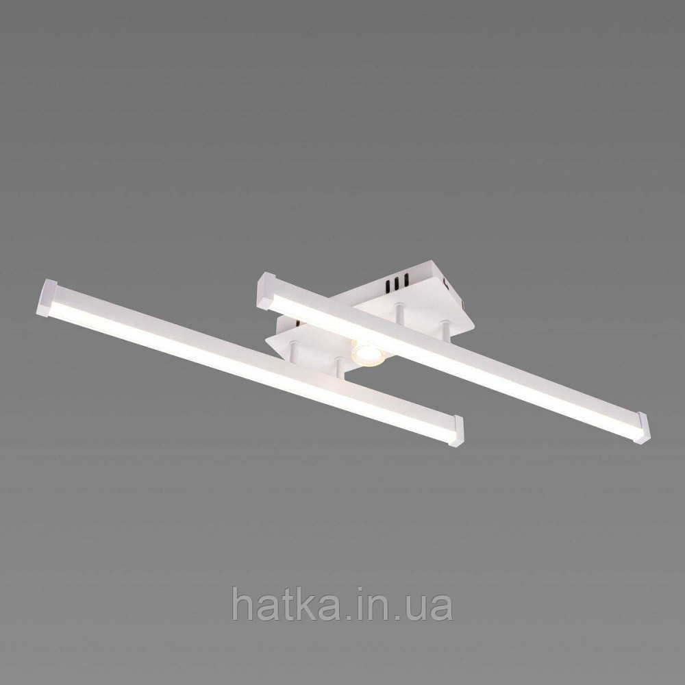 Люстра стельова світлодіодна VALESO 2 плафони LED 20W Білий Золото Сталь Акрил YH1310/2 Київ - фото 4