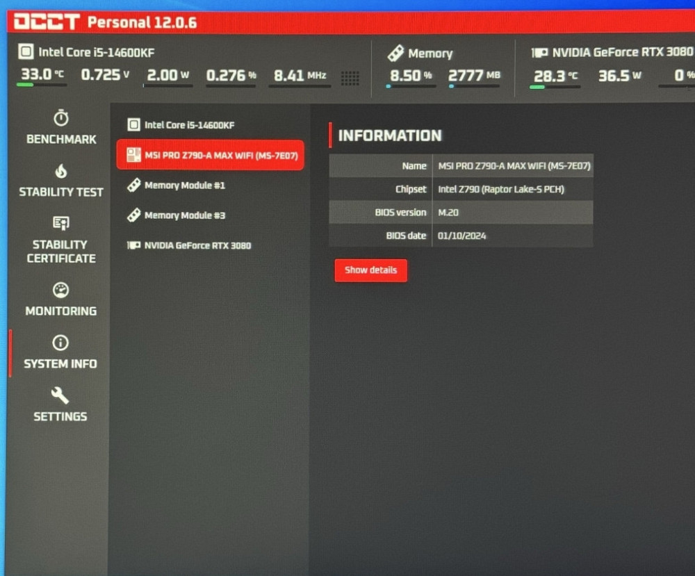 Топ комплект i5 14600KF, Z790 Msi Pro WiFi материнська плата, процесор. Київ - фото 1