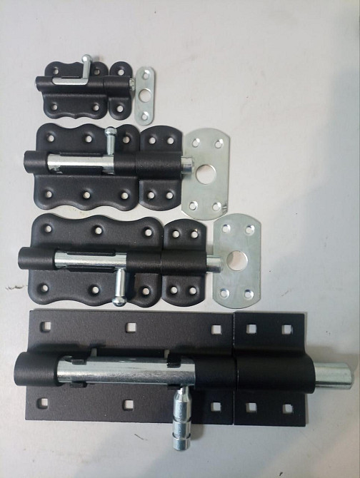 Засув круглий 100мм/13,  покритий чорною порошковою фарбою польського виробника Киев - изображение 2