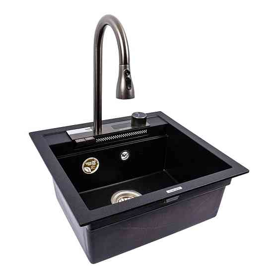 VALESO Гранітна мийка VALESO VIVA 5149 матова Чорний металік Коломыя