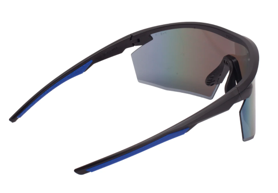 Окуляри захисні Pyramex PMXSPEC (blue mirror) Anti-Fog, сині дзеркальні лінзи в чорно-синій оправі Запоріжжя