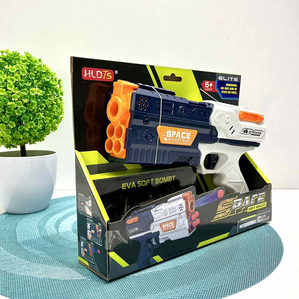 Пістолет помповий 10 м'яких патронів 23см (838B) Чернігів - фото 6