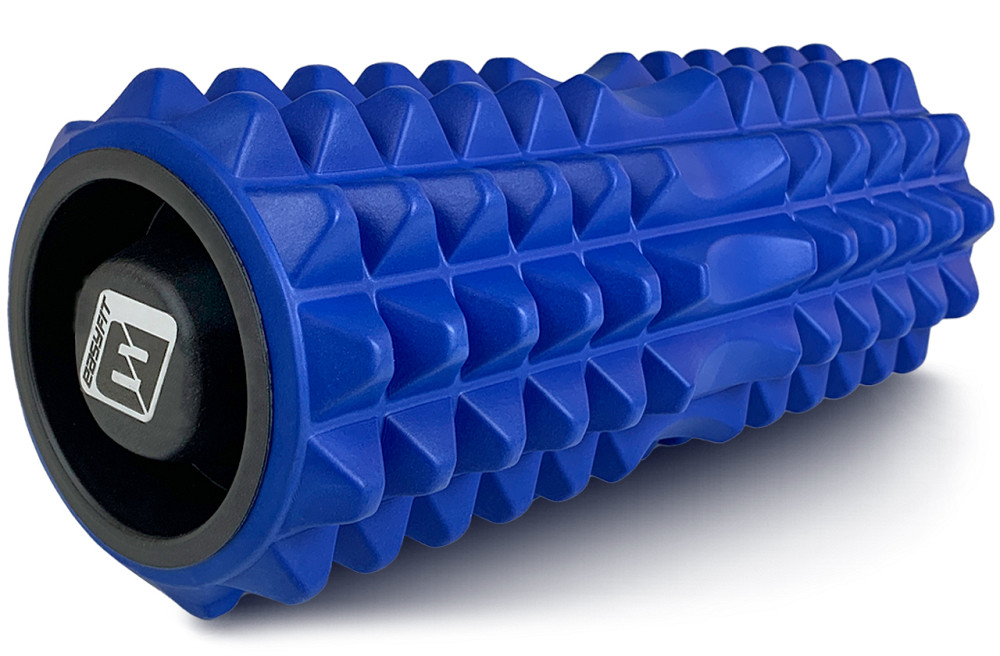 EasyFit Масажний ролик EasyFit Grid Roller 33 см v.1.2 із заглушками з обох сторін (синій) Коломыя - изображение 1