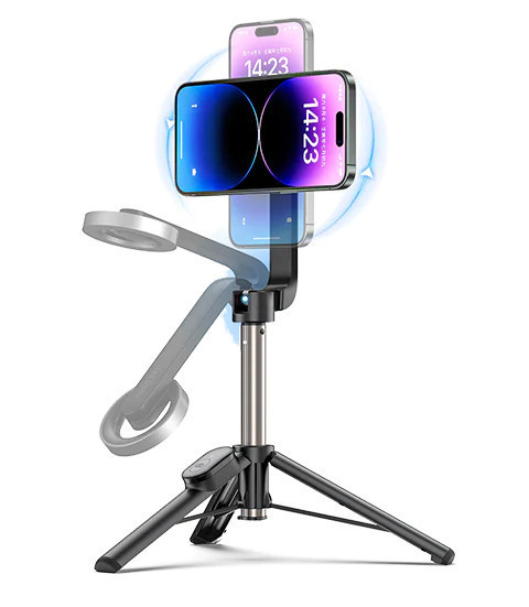 Монопод для iPhone MagSafe штатив 69см пульт TELESIN WS-22005 Київ - фото 2