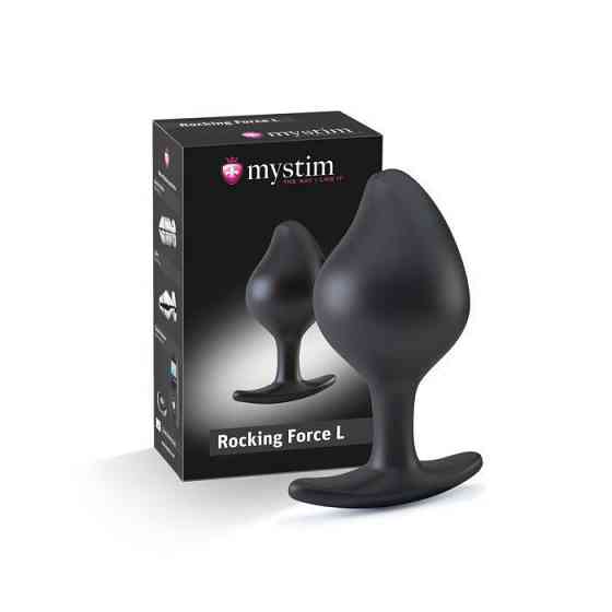 Силиконовая анальная пробка Mystim Rocking Force L для электростимулятора, диаметр 4,7см Sex Aura Киев