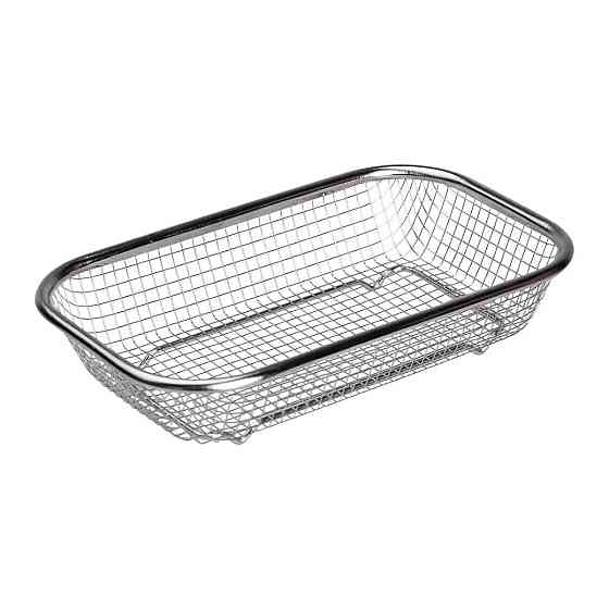 Сито-корзина для мытья овощей и фруктов 24х15х5 см дуршлаг из нержавеющей стали HP-19-23-S Киев