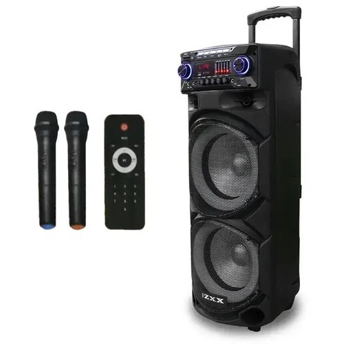 Музыкальная колонка ZXX-9292 аккумуляторная акустическая система с 2-мя радиомикрофонами пульт управления EP-69 Львов - изображение 1