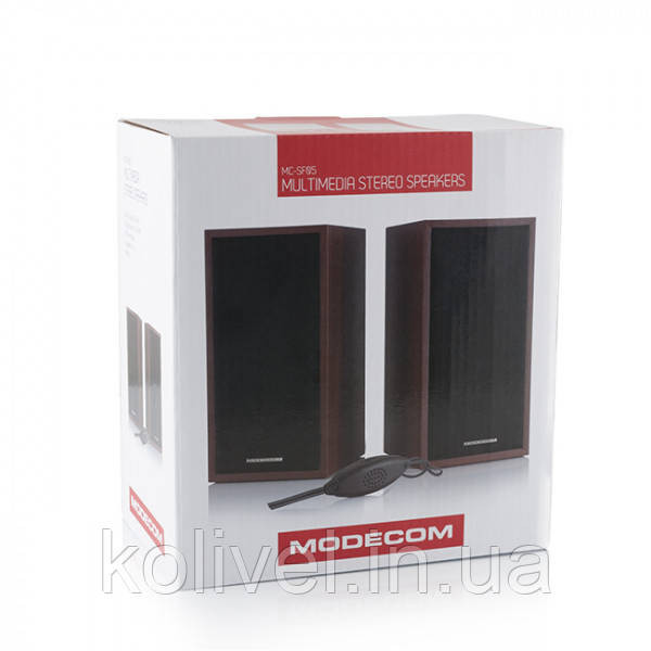 Акустична система 2.0 Modecom MC-SF05, 5Вт, МДФ, USB живлення (G-F-SF05-BRO-2) Киев - изображение 3