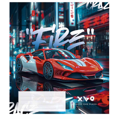 Зошит Школярик Night racers 48 аркушів лінія (048-3452L) Вінниця - фото 5