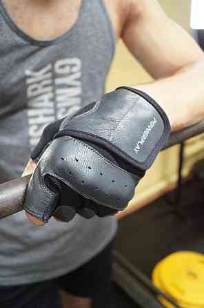 Спортивні рукавички для фітнесу та тренувань Рукавички для атлетики PowerPlay Чорні розмір L Київ