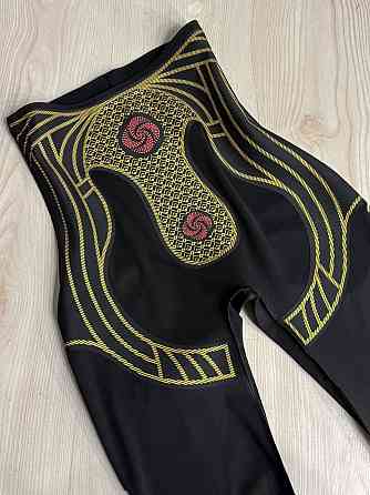 Лосины женские Tianlianduo 953 дайвинг с утяжкой и тейпами push up черные, черный, XL Киев