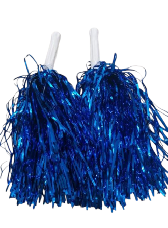 Помпони для черлідингу для дітей та дорослих 2 штуки 31 см синій Київ