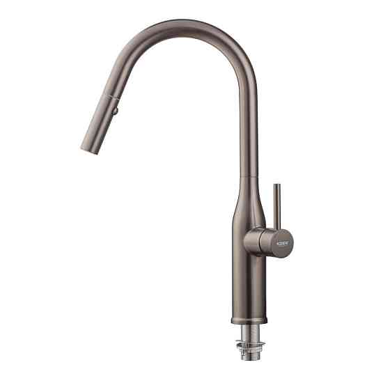Кухонный смеситель KOER KI-70004-07 с выдвижным изливом из нержавеющей стали (KR3387) Харьков