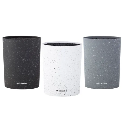 Підставка для ножів 22см (чорн.мармур,червон.мармур,сiрий мармур) 7606 KAMILLE Житомир - фото 6