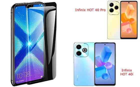 Защитное стекло NeoGlass для Infinix HOT 40 Pro, HOT 40i – ультрапрозрачное и устойчивое Киев