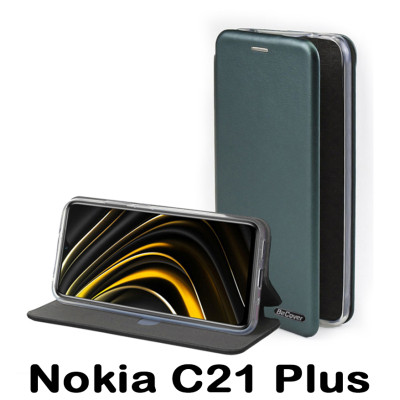 Чехол для мобильного телефона BeCover Exclusive Nokia C21 Plus Dark Green (707919) Винница - изображение 1