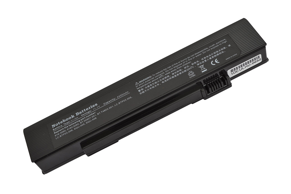 Аккумулятор для ноутбука Acer SQU-405 TravelMate C200 11.1V Black 4400mAh OEM Вінниця - фото 2