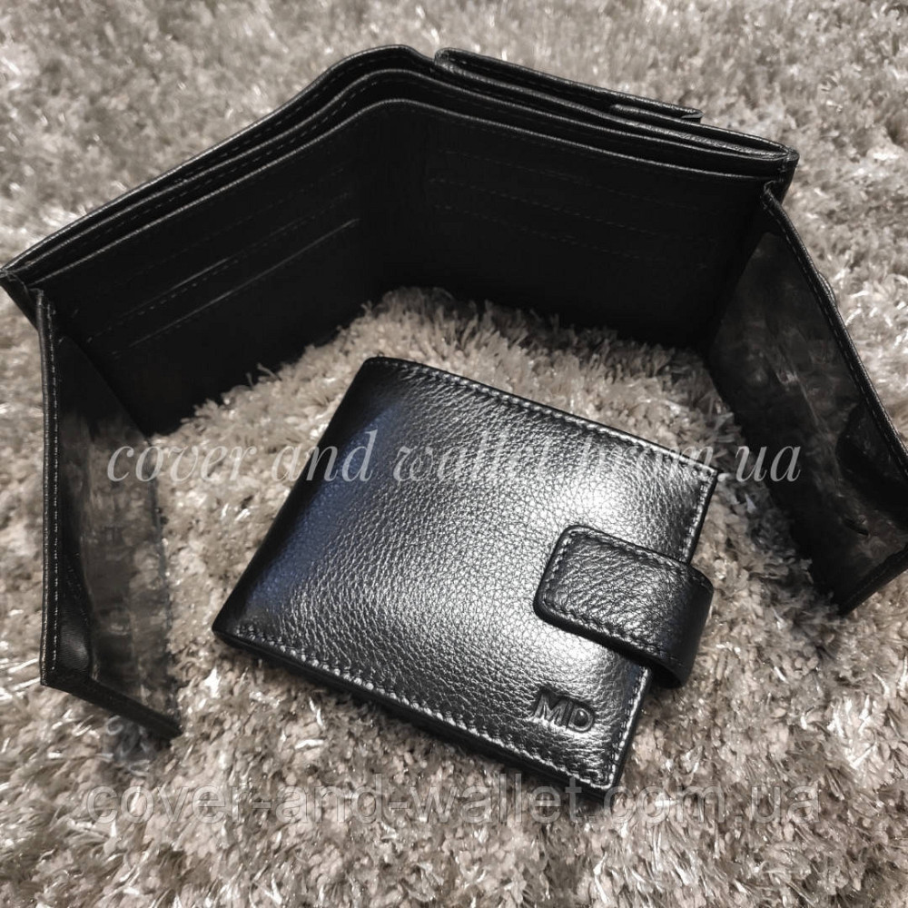 Шкіряний чоловічий гаманець на багато карток зі зручною монетницею Marco Coverna 122 Київ - фото 2