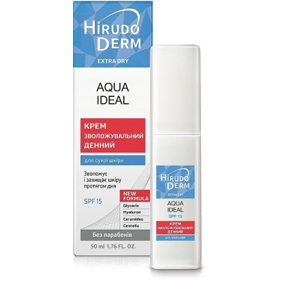 Крем для обличчя Біокон Hirudo Derm Extra Dry Aqua Ideal Зволожувальний денний 50 мл (4820008319036) Вінниця - фото 1