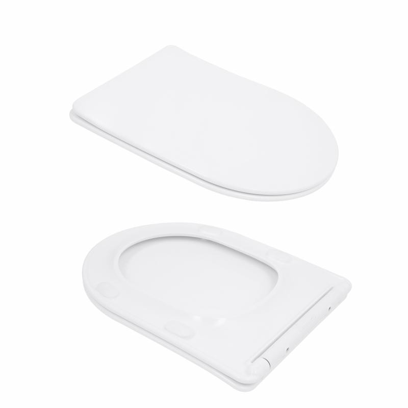Унитаз напольный Qtap Leo Ultra Quiet 620×355×790 мм с сиденьем Soft-close, White QTLEO27W49261 Киев - изображение 8
