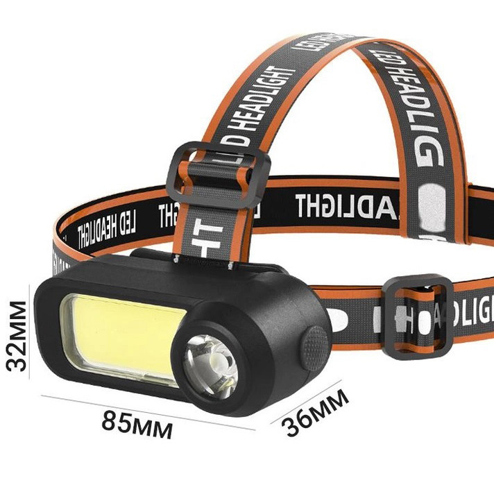 Ліхтар на голову для ЗСУ WH-1707-XPE+COB, Налобний ліхтар для сантехніка Led на голову EN-80 Львів - фото 2