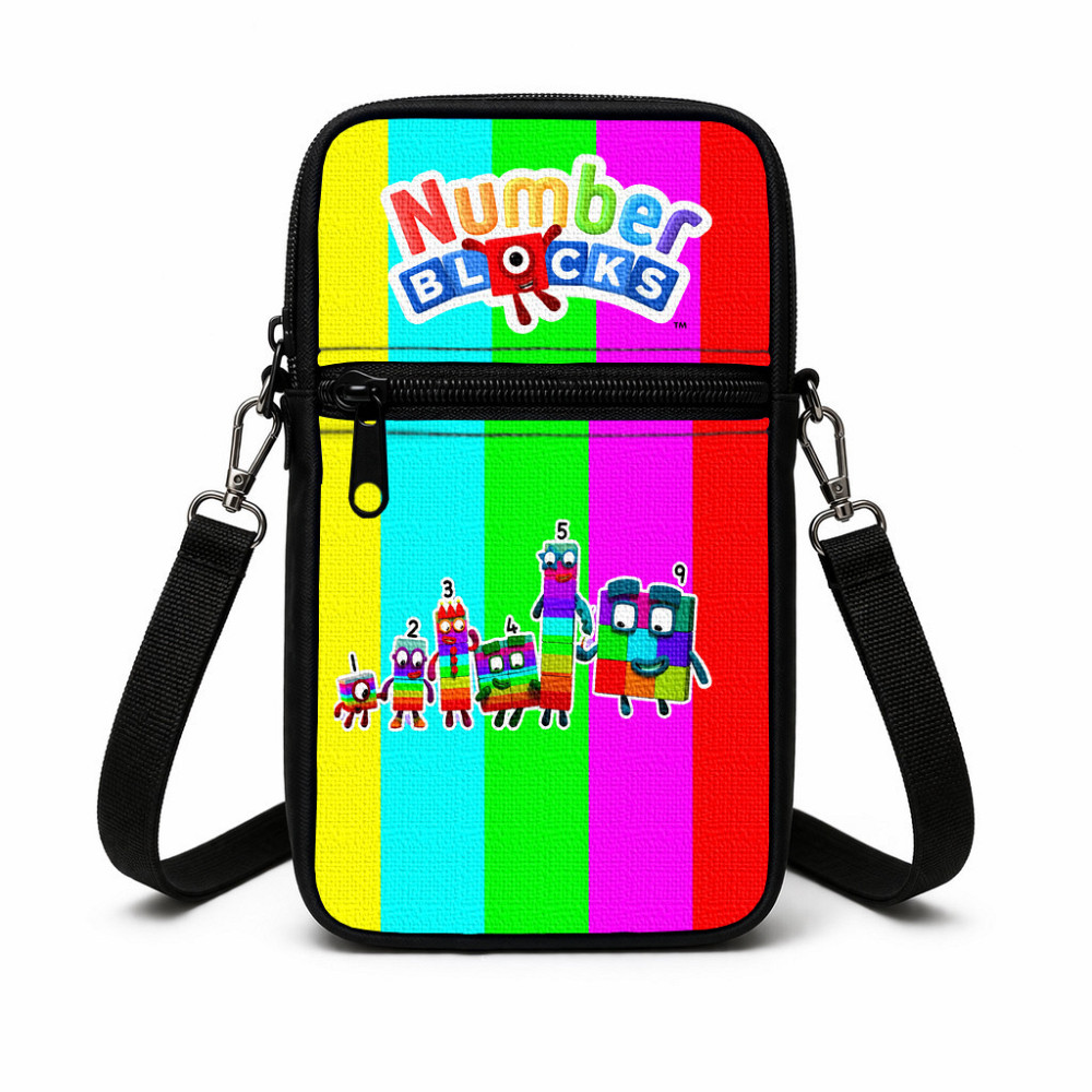 Сумка-чохол для телефону Numberblocks дитяча сумка через плече, водонепроникна міні-сумка (5092) Київ - фото 1