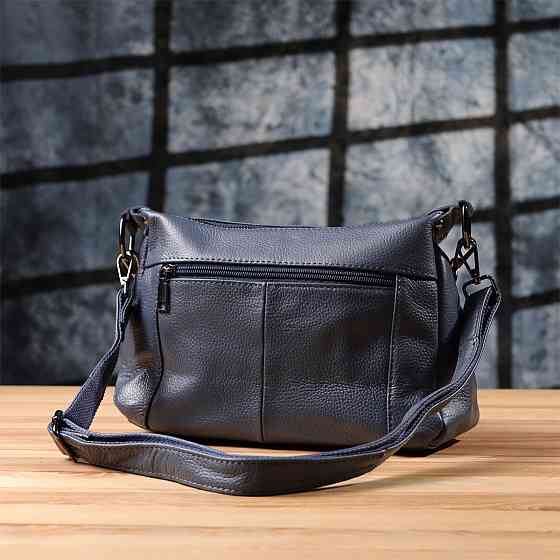 Жіноча сумка з натуральної шкіри Vintage 23019 Синій Київ