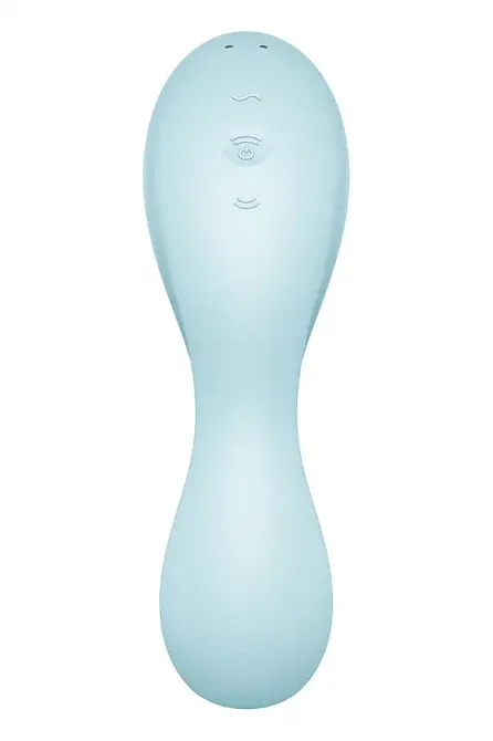 Вакуумный смарт-стимулятор с вибрацией Satisfyer Curvy Trinity 5 (Blue), управление со смартфона Львов - изображение 6