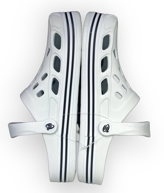 Чоловічі крокси білі сабо прогрес Одеса - фото 3