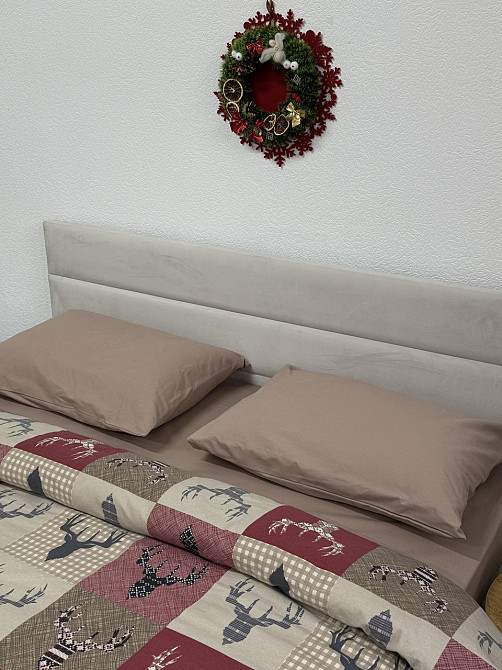 Ecotton Комплект постільної білизни Ecotton двоспальний 180х215 см червоний Олені новорічний Коломия - фото 3