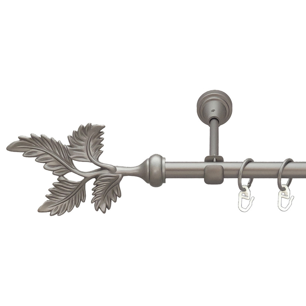 Карниз Orvit Папороть металевий однорядний відкритий Сатин 16 мм 160 см (6091347) Львів - фото 1