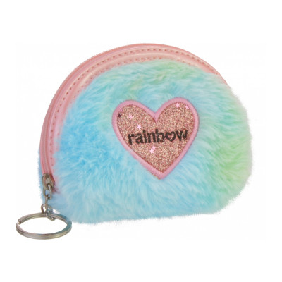 Гаманець дитячий Cool For School Брелок пухнастий Rainbow (CF87113) Вінниця - фото 1