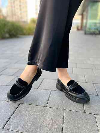 PLPS Лофери жіночі PLPS чорні натуральна шкіра низький хід розмір 36-41 (5611) Коломыя