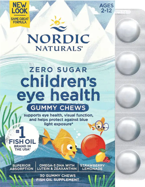 Омега-3 для дітей Nordic Naturals Children's Eye Health 30 жів таб полуниця Київ - фото 1