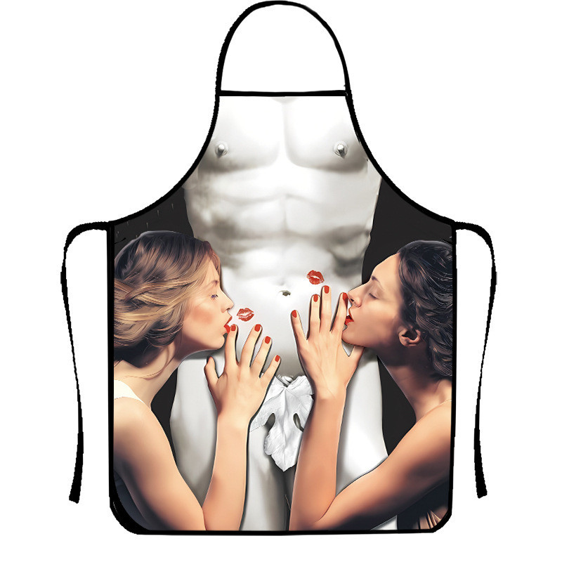 Прикольний фартух для чоловіків Кохання 80 на 60 см різнобарвний Київ - фото 1