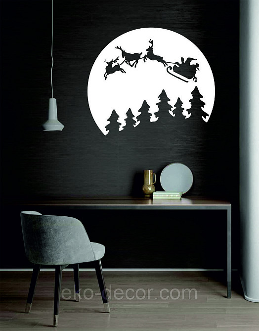 Декоративное настенное Панно «Новый год», Декор на стену 70*59 см, Белый Киев - изображение 5