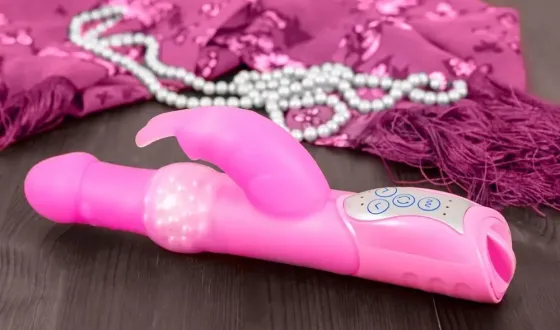 Вибратор PEARLY RABBIT розовый Sex Aura Киев