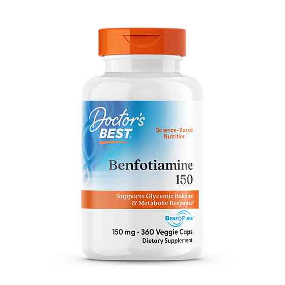 Бенфотіамін, Benfotiamine, Doctor&apos;s Best, 150 мг, 360 капсул Київ