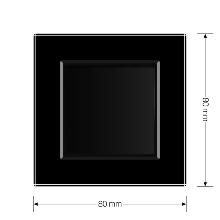 Двоклавішний прохідний вимикач Livolo чорний скло (VL-C7FCMKS-1BP) Коломыя - изображение 6