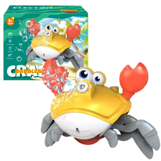 Генератор мыльных пузырей мыльные пузыри для детей аккумуляторный,игрушка детская автомат для мыльных пузырей жёлтый Каменец-Подольский