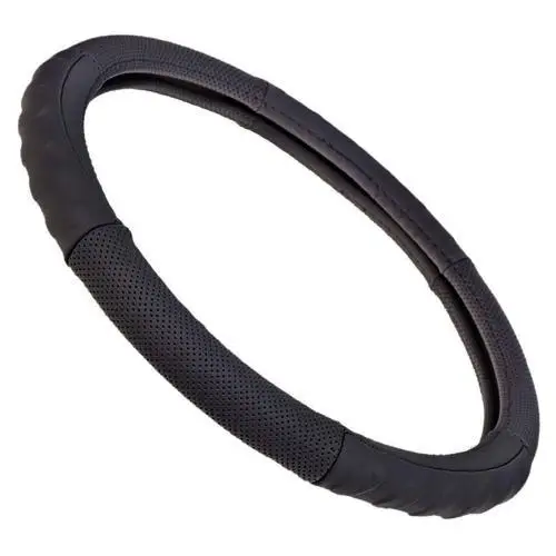 Оплетка кожа 317 M черная перфорированная Винница