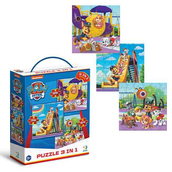 Детский пазл Игровая площадка Paw Patrol 200578, 3 в 1 Винница