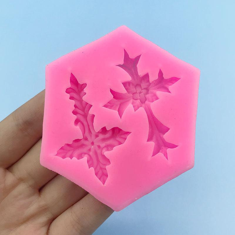 Молд силиконовый Крест 70 на 68 мм розовый Киев - изображение 4