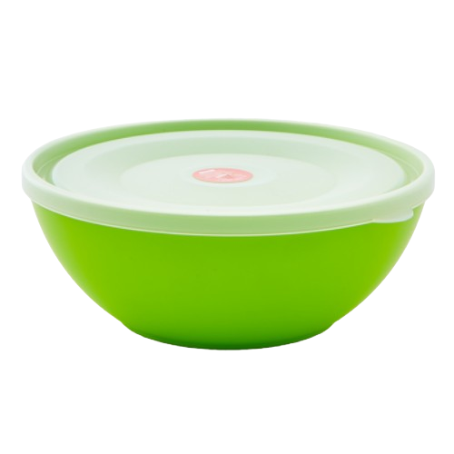 Миска з кришкою 0,8л пластик оливковий/прозорий Алеана Житомир - фото 1