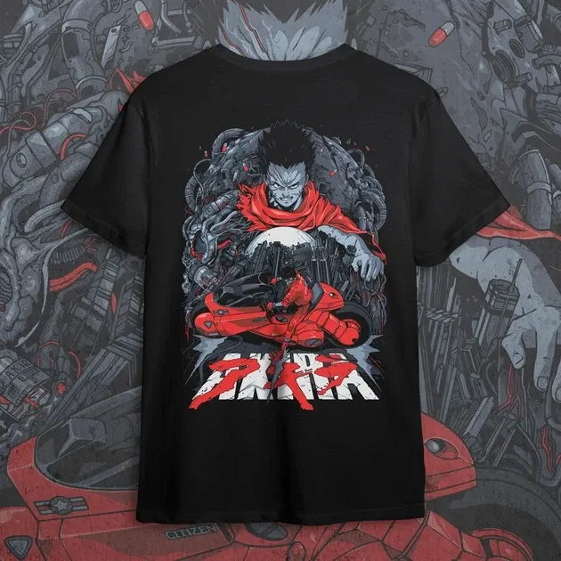 Футболка чоловіча з  принтом Akira 2 Розмір 48 Anime0859 Дніпро - фото 1