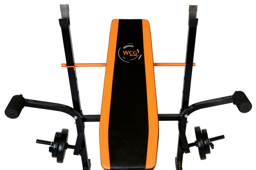 Скамья для жима + Тренажер для ног Стойки, скамьи для жима и приседаний регулируемая Киев - изображение 5