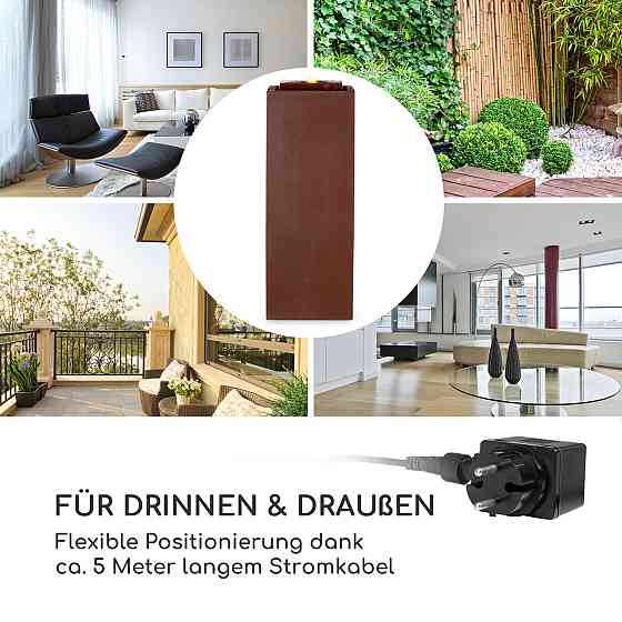 Садовый фонтан Мессина LED 30 x 84 x 30 см Цемент Медь (Германия, читать описание) Ровно